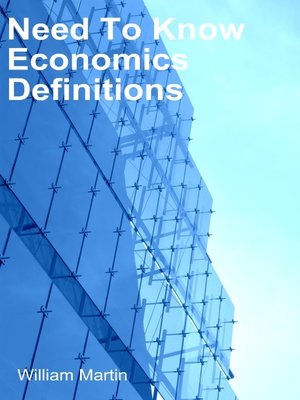 cover image of Need to Know Economics defintions